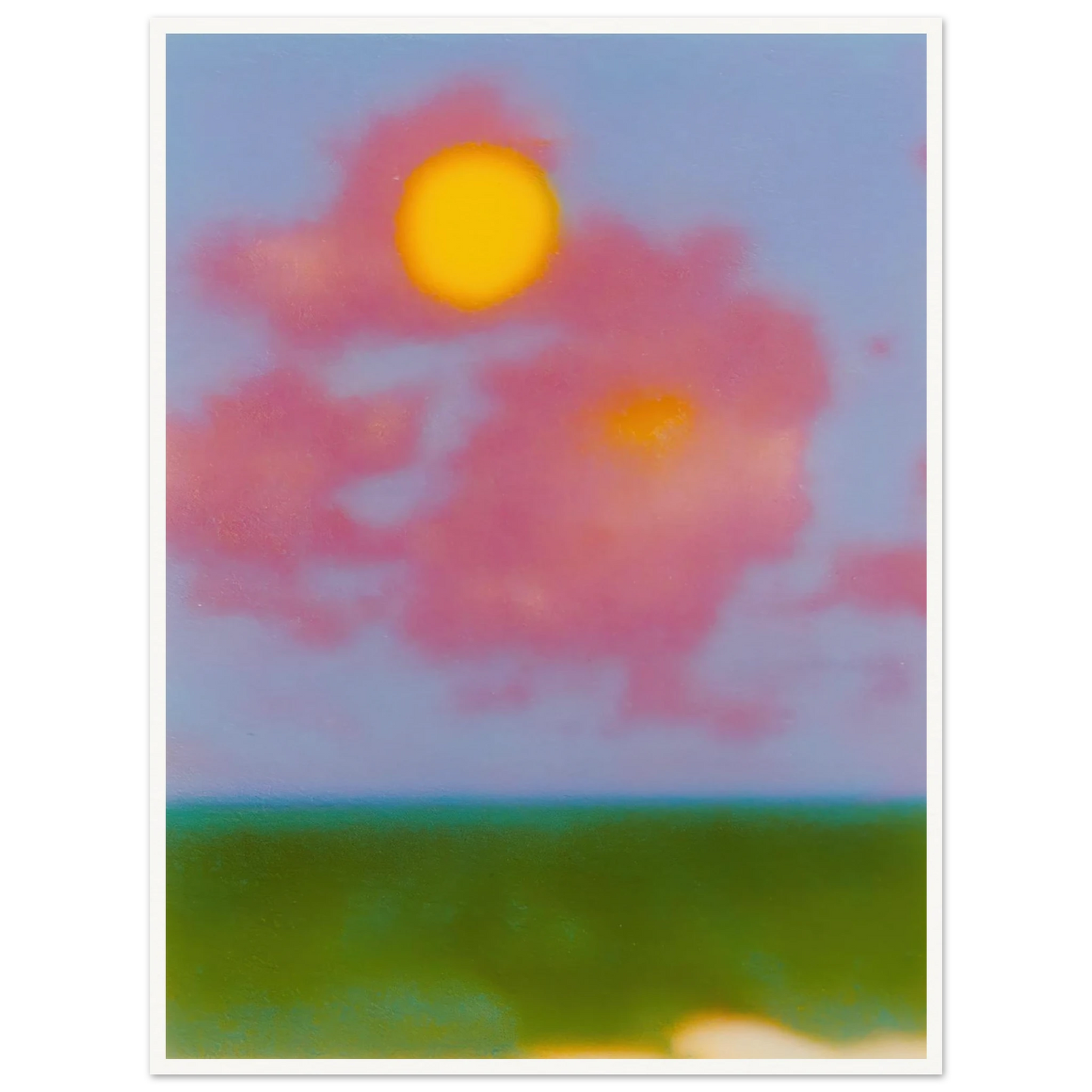 Sun on the Meadow - Framed Poster - 30x40 cm / 12x16″ - Black frame