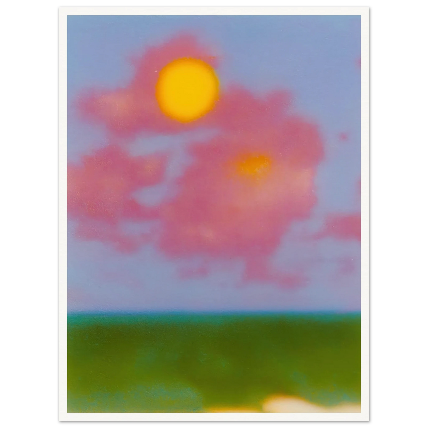 Sun on the Meadow - Framed Poster - 30x40 cm / 12x16″ - Black frame