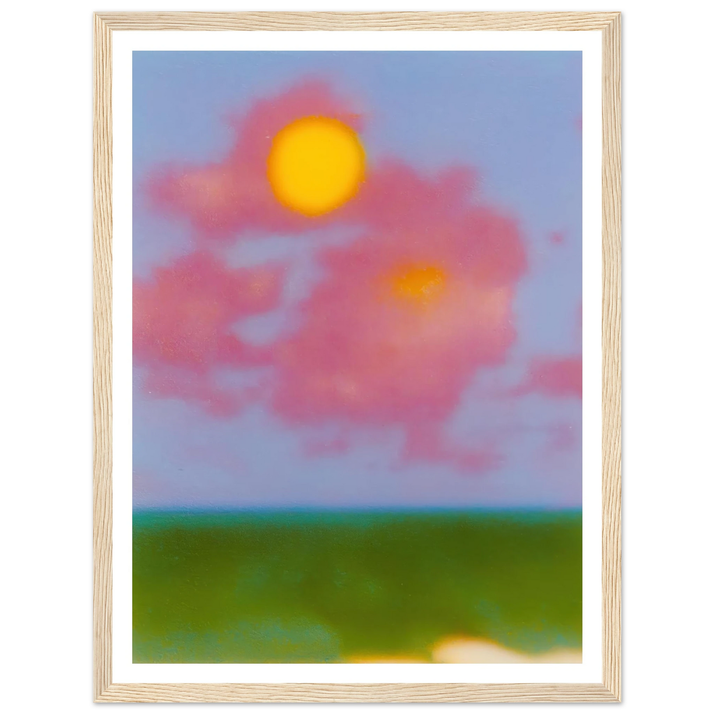 Sun on the Meadow - Framed Poster - 30x40 cm / 12x16″ - Black frame