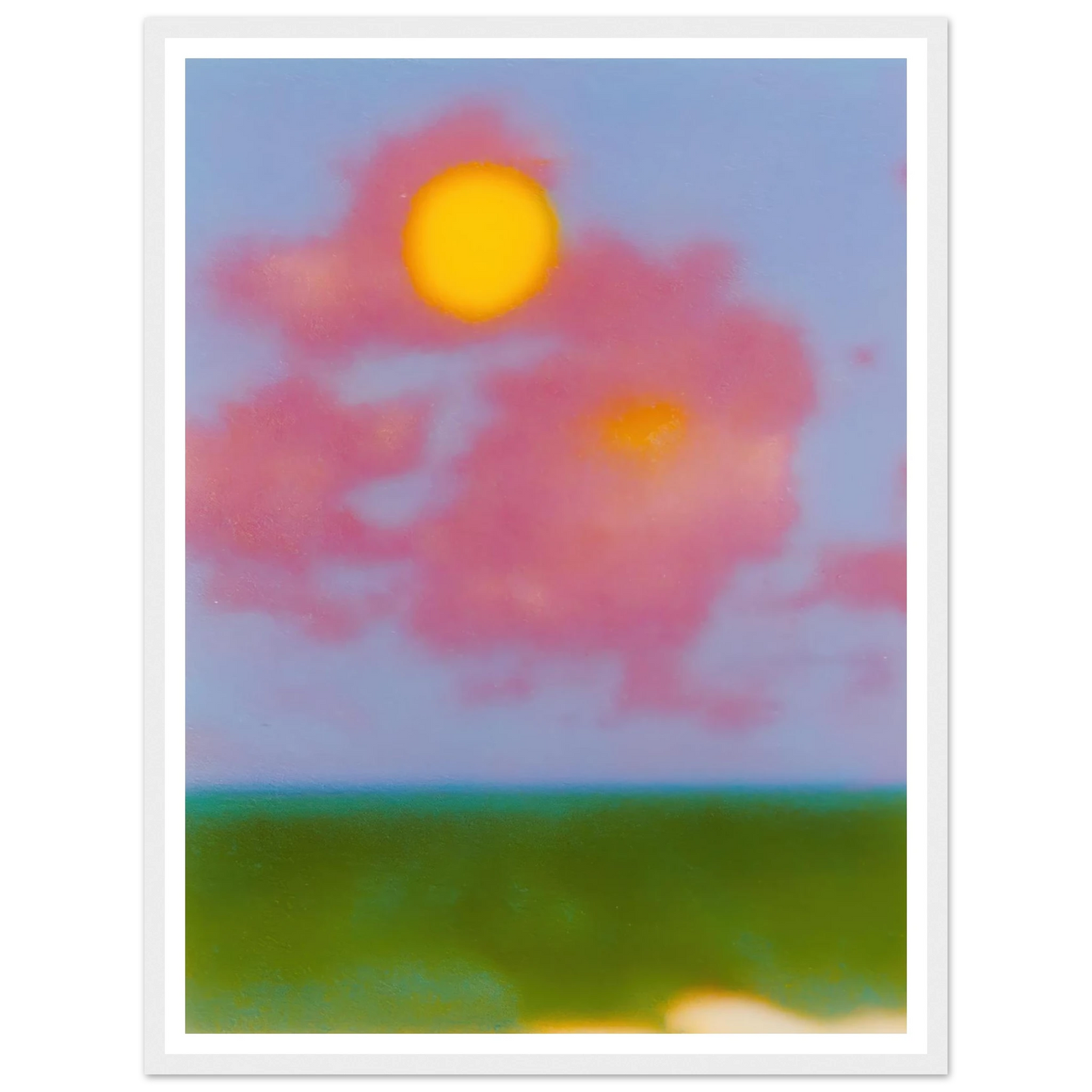 Sun on the Meadow - Framed Poster - 30x40 cm / 12x16″ - Black frame