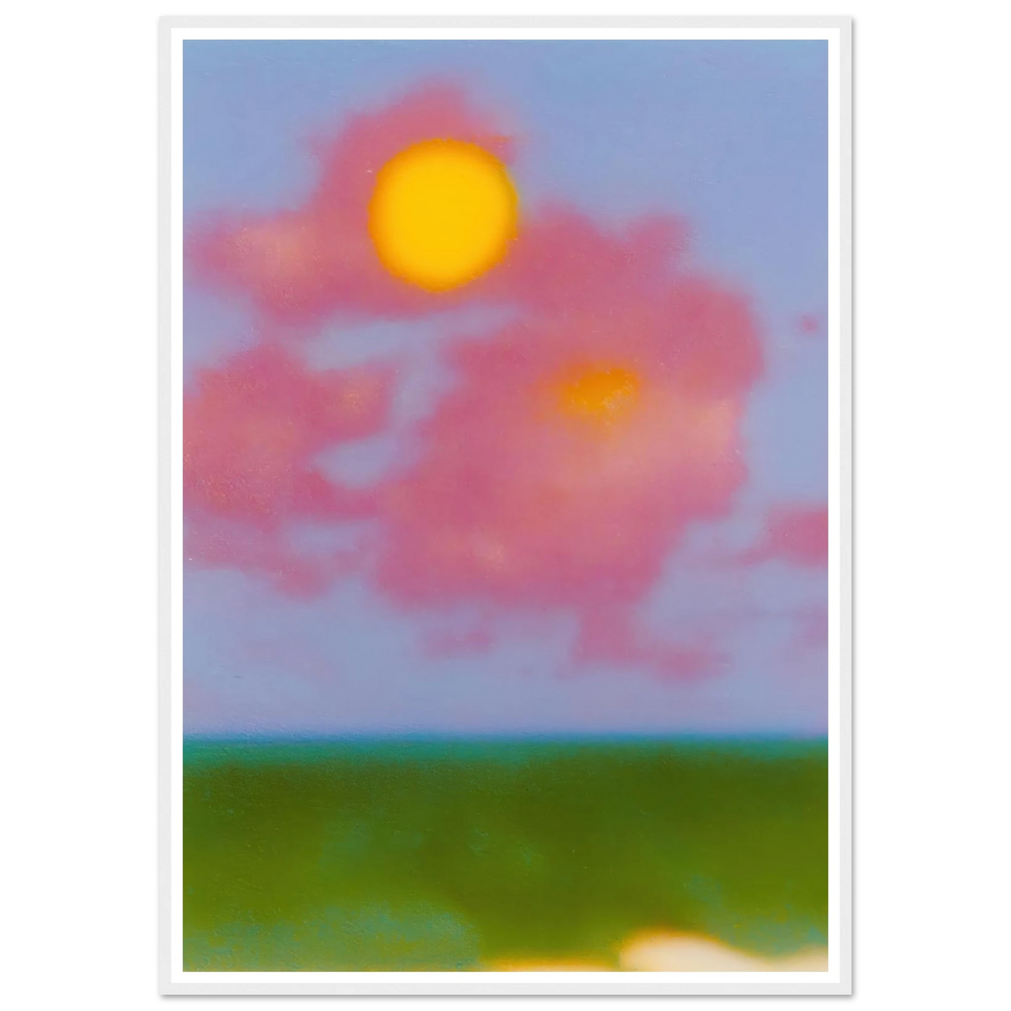Sun on the Meadow - Framed Poster - 30x40 cm / 12x16″ - Black frame
