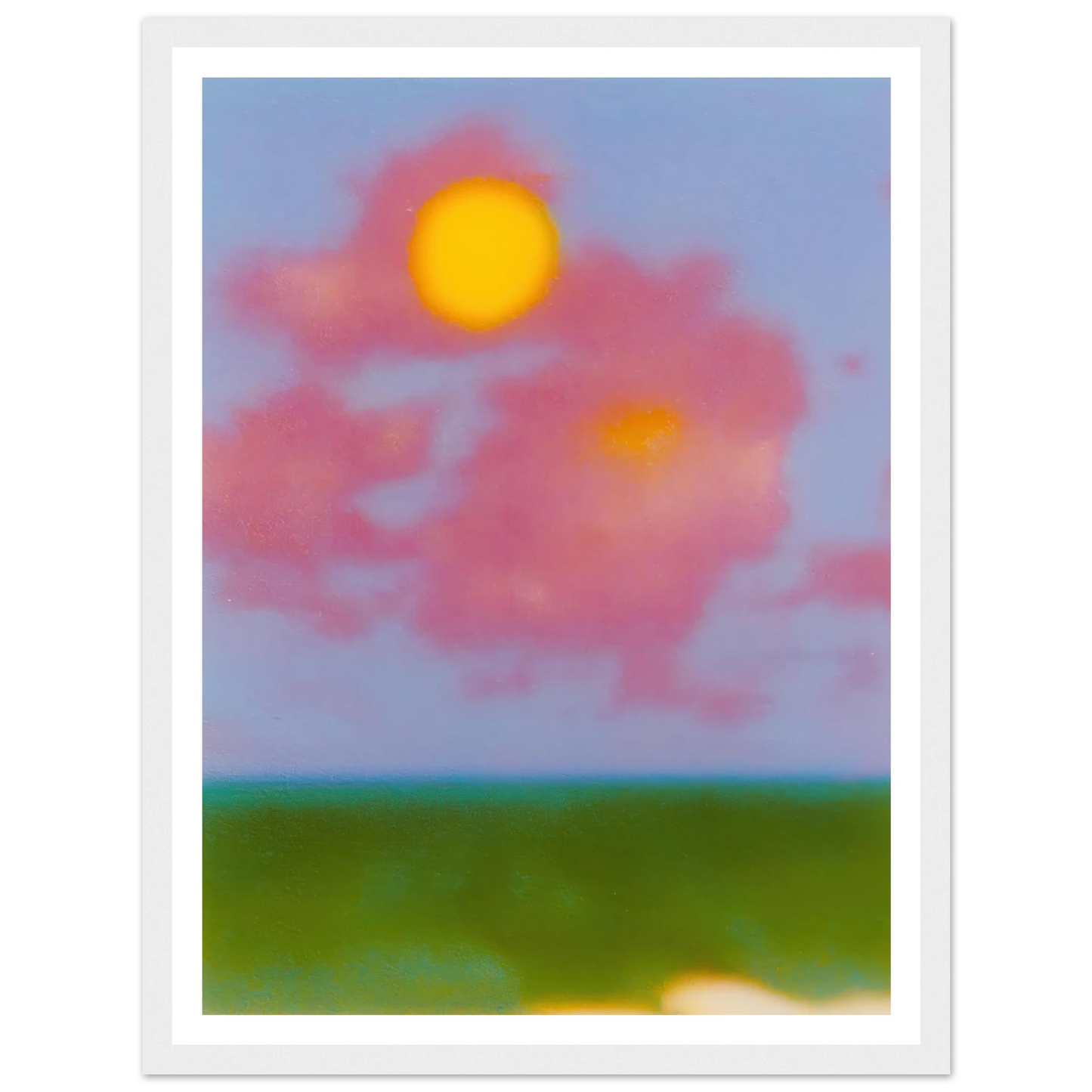 Sun on the Meadow - Framed Poster - 30x40 cm / 12x16″ - Black frame