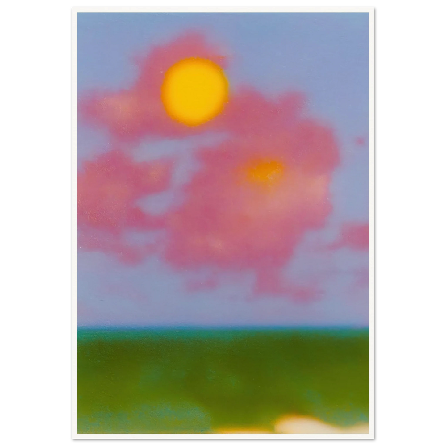 Sun on the Meadow - Framed Poster - 30x40 cm / 12x16″ - Black frame