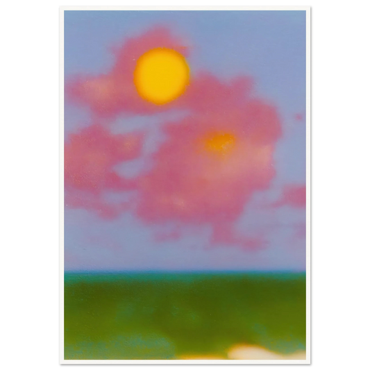 Sun on the Meadow - Framed Poster - 30x40 cm / 12x16″ - Black frame