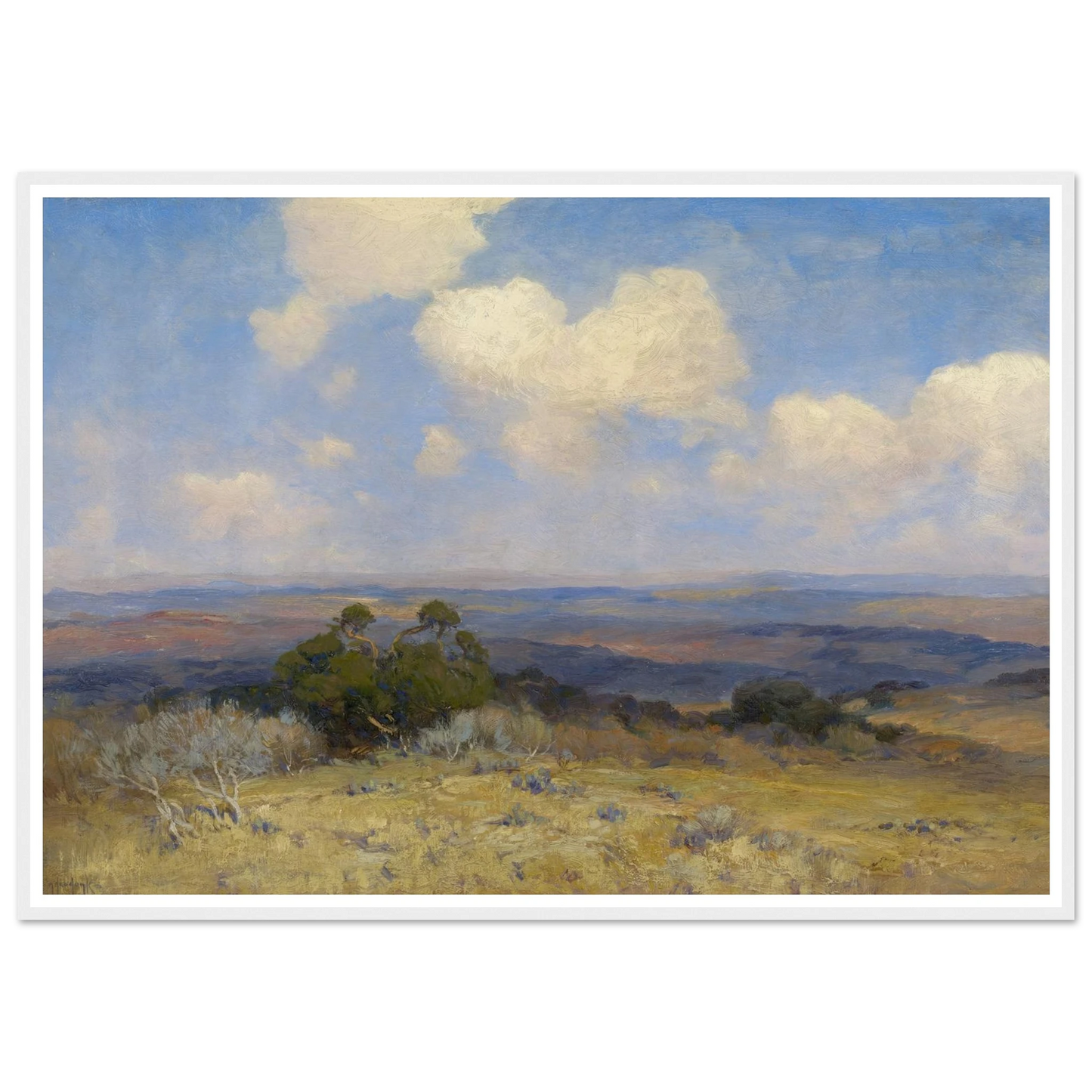 Sunlight and Shadow (1910) Art Print | Julian Onderdonk - Framed Poster - 30x40 cm / 12x16″ - Black frame