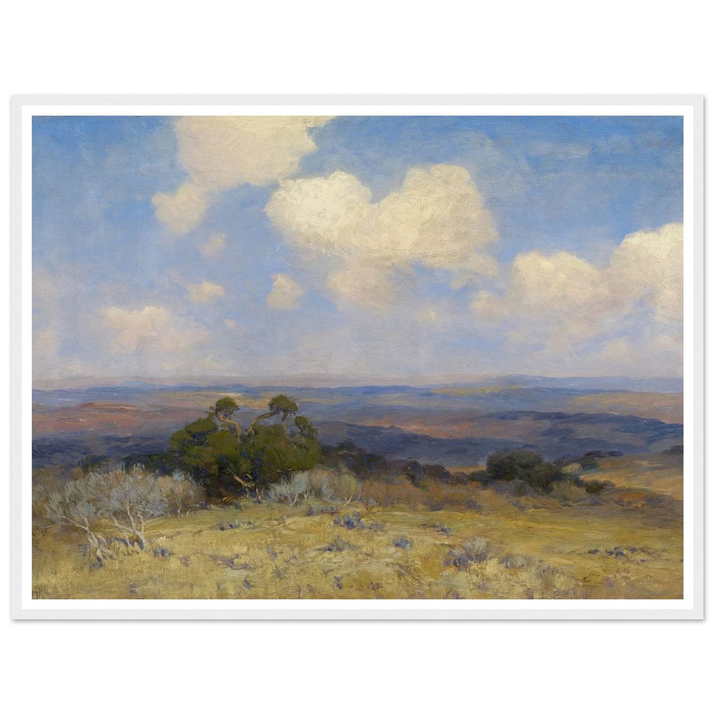 Sunlight and Shadow (1910) Art Print | Julian Onderdonk - Framed Poster - 30x40 cm / 12x16″ - Black frame