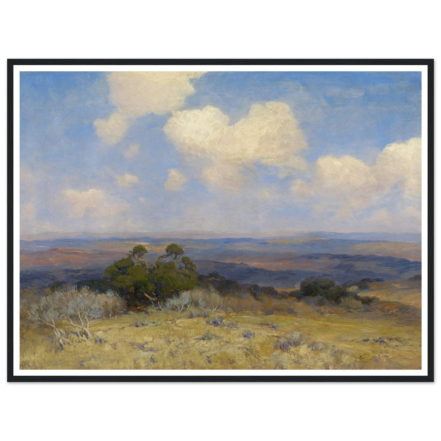 Sunlight and Shadow (1910) Art Print | Julian Onderdonk - Framed Poster - 30x40 cm / 12x16″ - Black frame