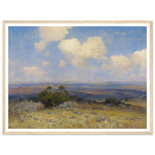 Sunlight and Shadow (1910) Art Print | Julian Onderdonk - Framed Poster - 30x40 cm / 12x16″ - Black frame