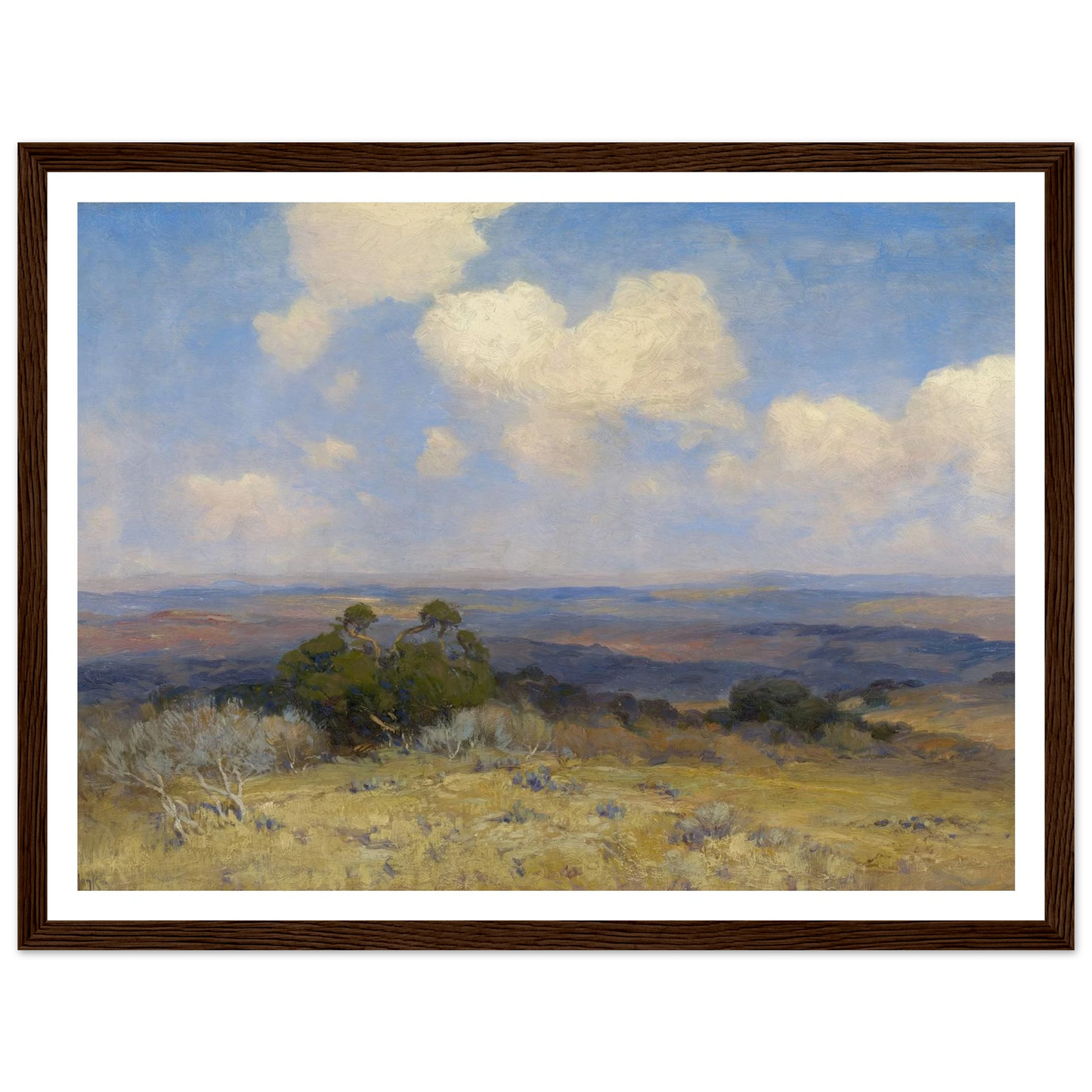 Sunlight and Shadow (1910) Art Print | Julian Onderdonk - Framed Poster - 30x40 cm / 12x16″ - Black frame