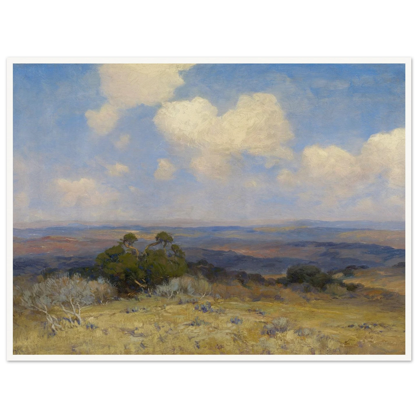 Sunlight and Shadow (1910) Art Print | Julian Onderdonk - Framed Poster - 30x40 cm / 12x16″ - Black frame