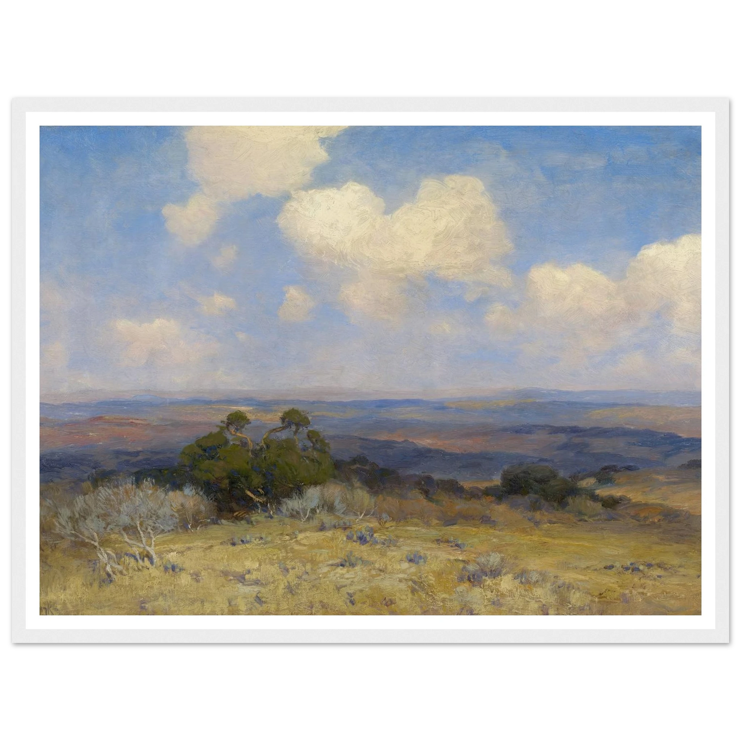 Sunlight and Shadow (1910) Art Print | Julian Onderdonk - Framed Poster - 30x40 cm / 12x16″ - Black frame