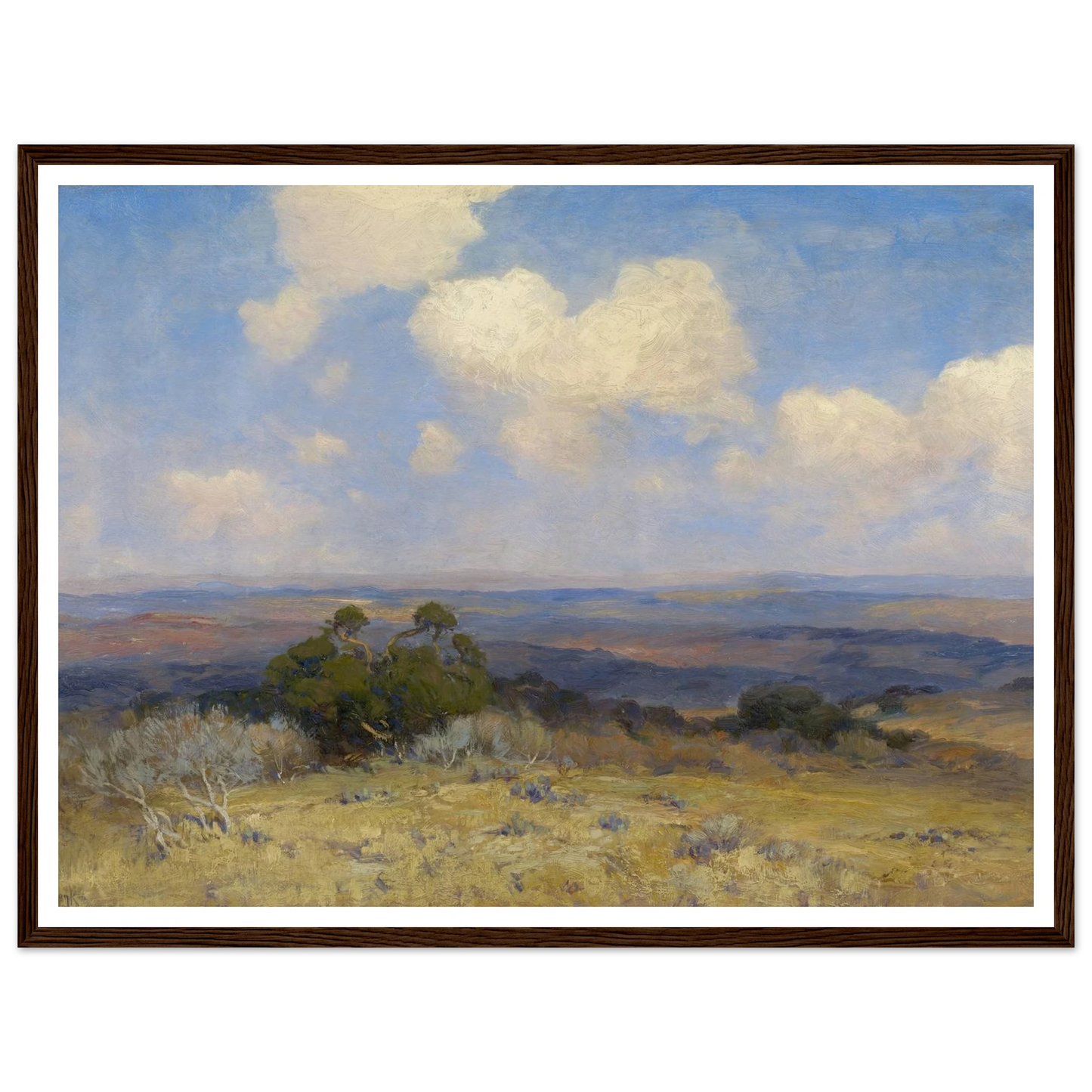 Sunlight and Shadow (1910) Art Print | Julian Onderdonk - Framed Poster - 30x40 cm / 12x16″ - Black frame