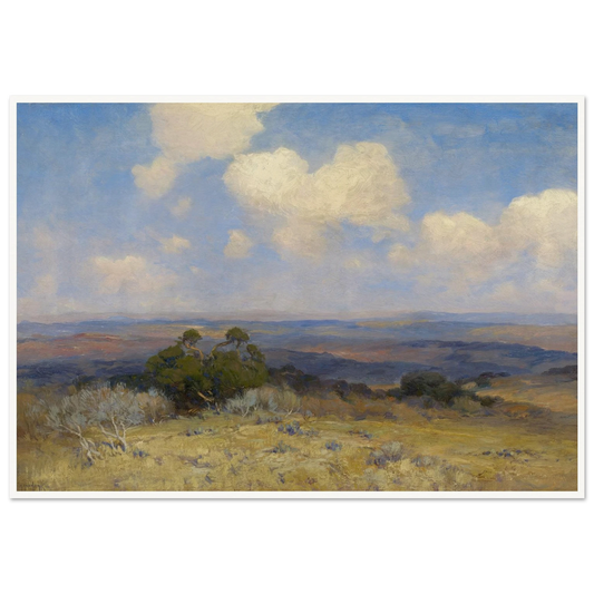 Sunlight and Shadow (1910) Art Print | Julian Onderdonk - Framed Poster - 30x40 cm / 12x16″ - Black frame