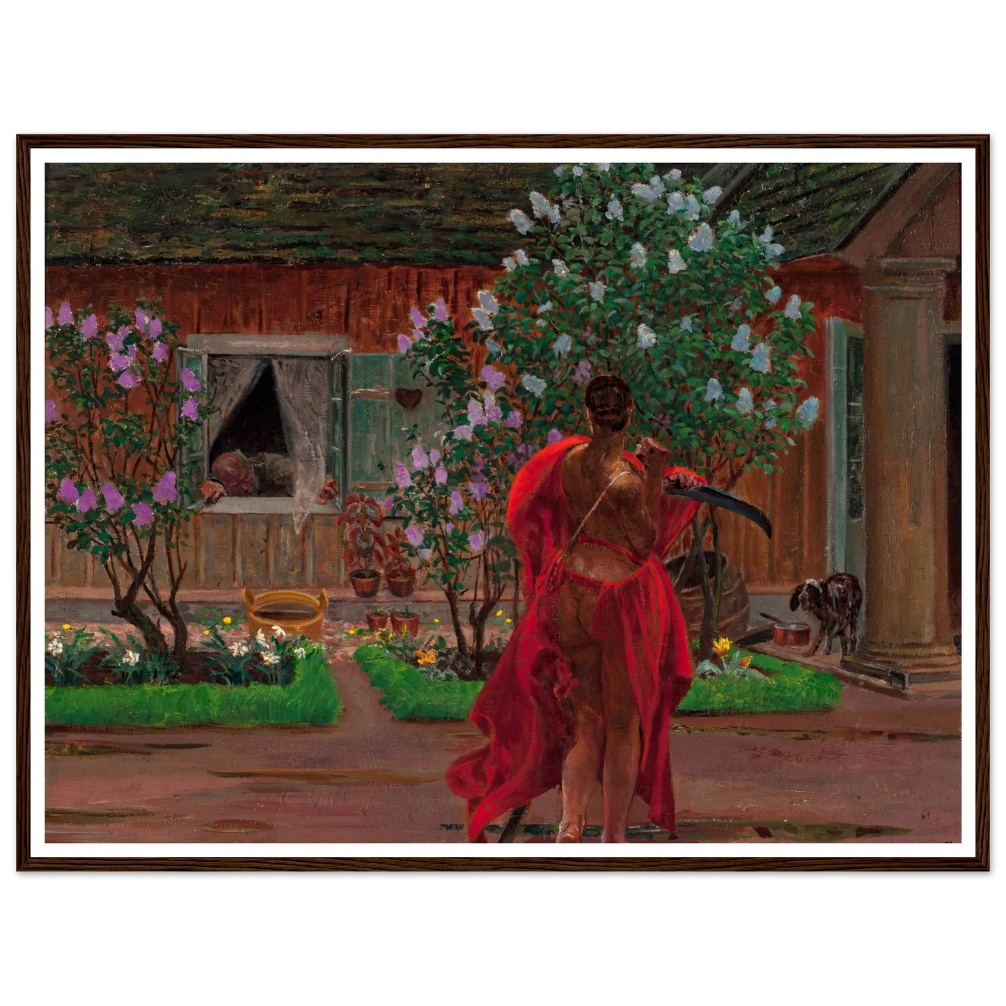 Thanatos (1898-99) Art Print | Jacek Malczewski - Framed Poster - 30x40 cm / 12x16″ - Black frame