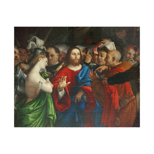 The Adultress Puzzle | Lorenzo Lotto - - 252 pcs (Horizontal) - 