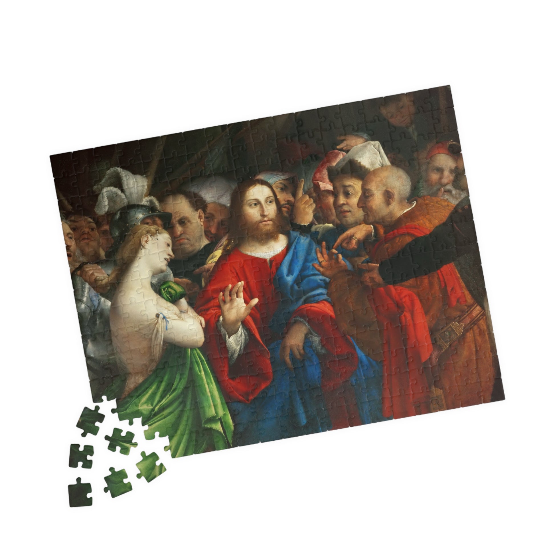 The Adultress Puzzle | Lorenzo Lotto - - 252 pcs (Horizontal) - 