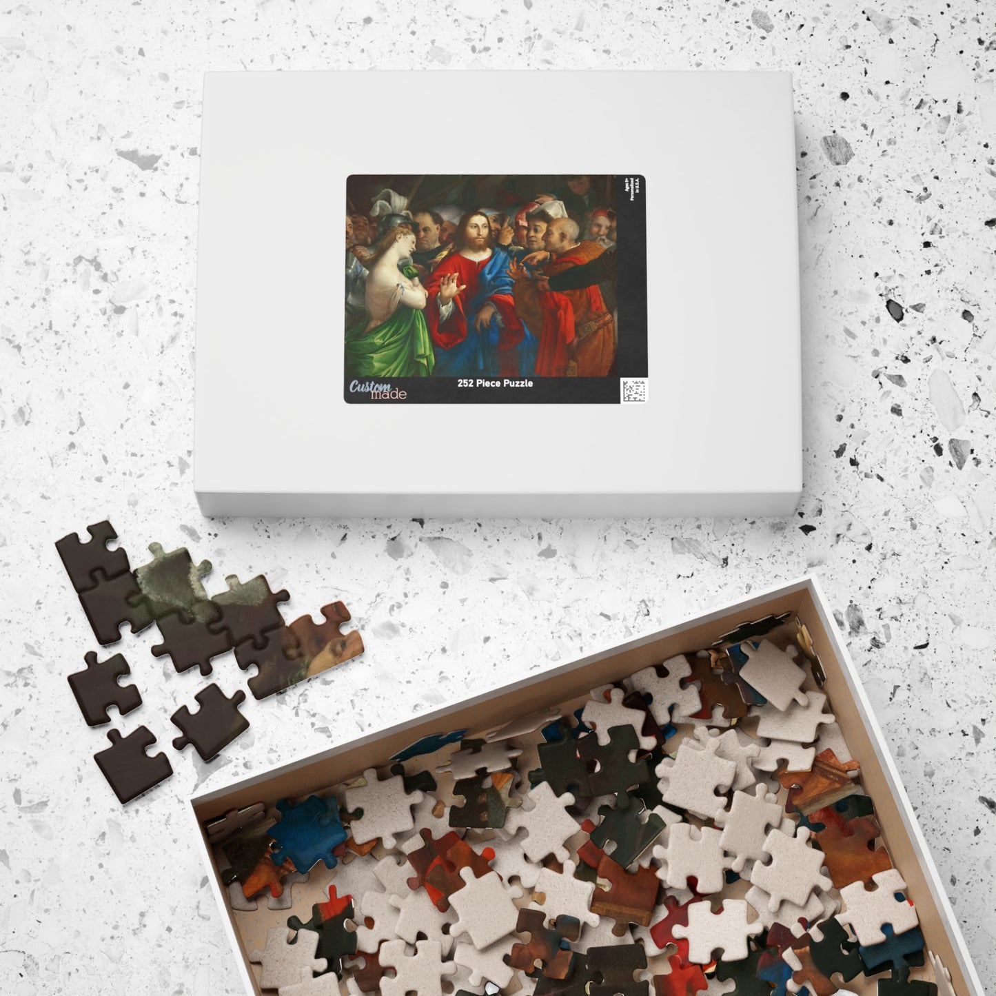 The Adultress Puzzle | Lorenzo Lotto - - 252 pcs (Horizontal) - 