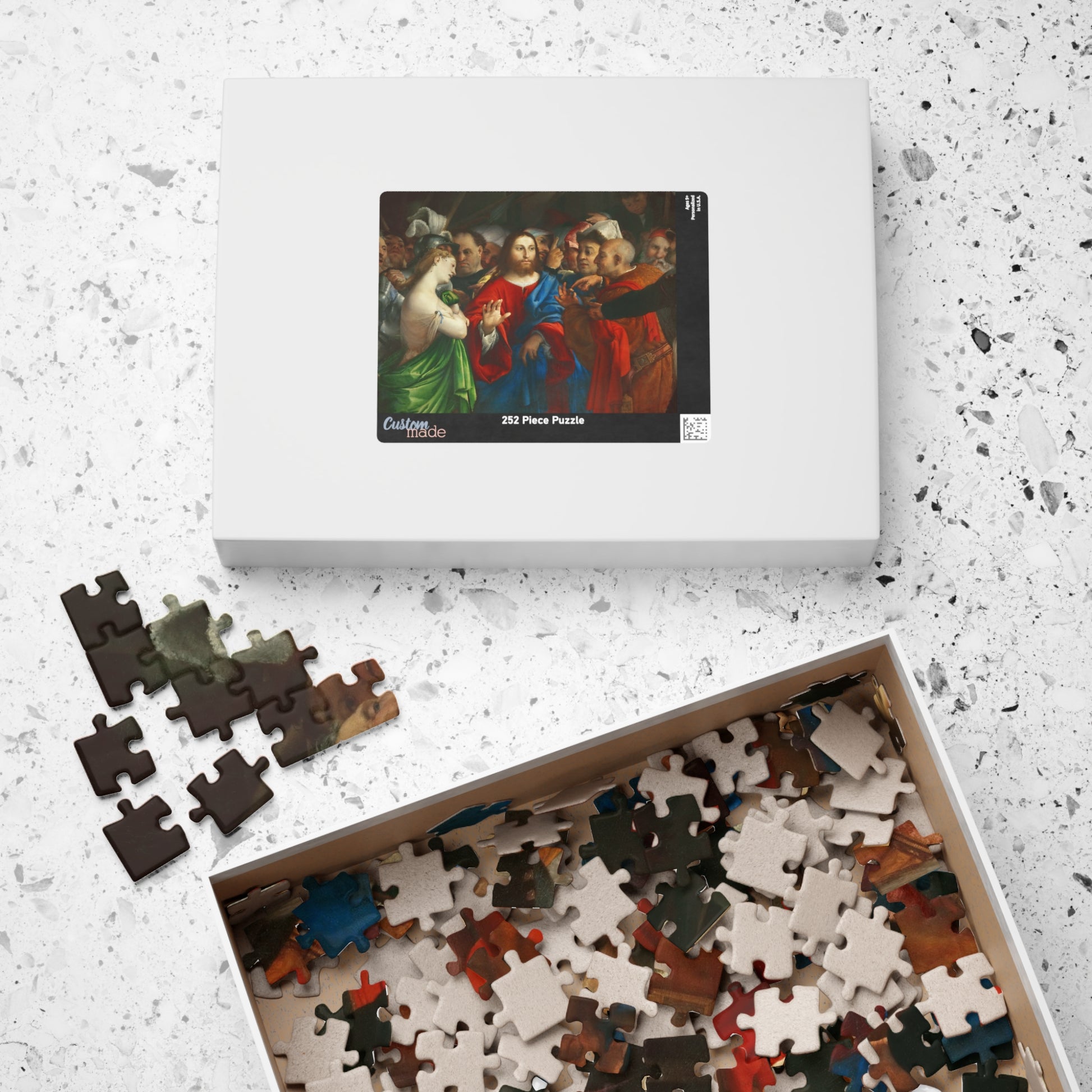 The Adultress Puzzle | Lorenzo Lotto - - 252 pcs (Horizontal) - 