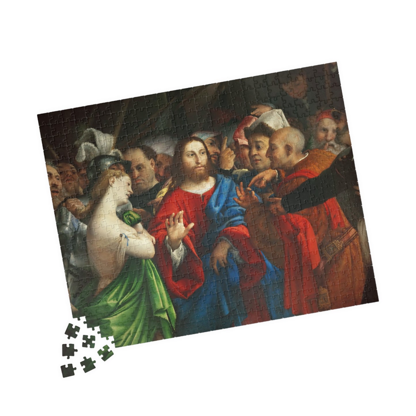 The Adultress Puzzle | Lorenzo Lotto - - 252 pcs (Horizontal) - 