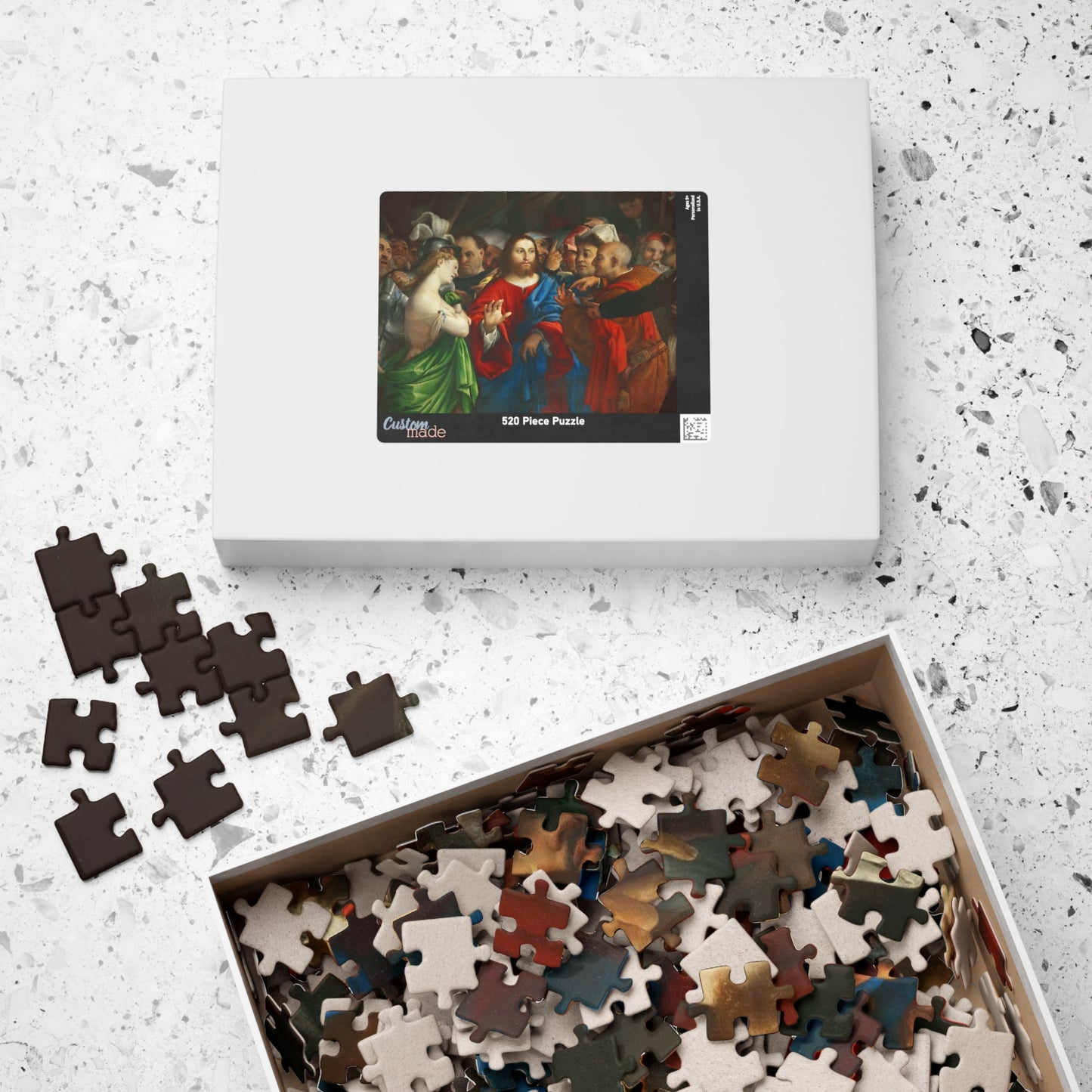 The Adultress Puzzle | Lorenzo Lotto - - 252 pcs (Horizontal) - 