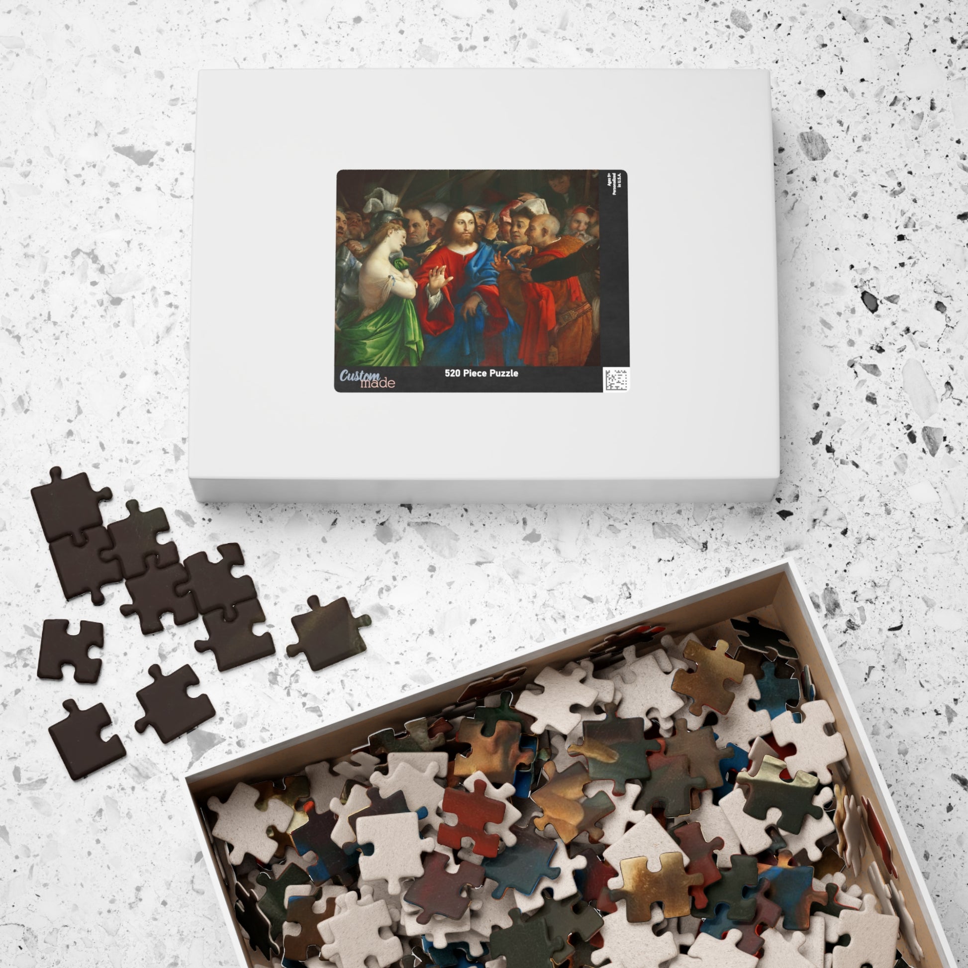 The Adultress Puzzle | Lorenzo Lotto - - 252 pcs (Horizontal) - 