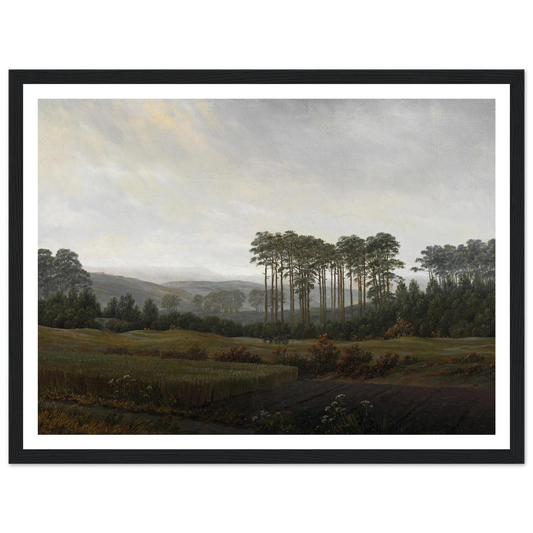The Afternoon Art Print | Caspar David Friedrich - Framed Poster - 30x40 cm / 12x16″ - Black frame