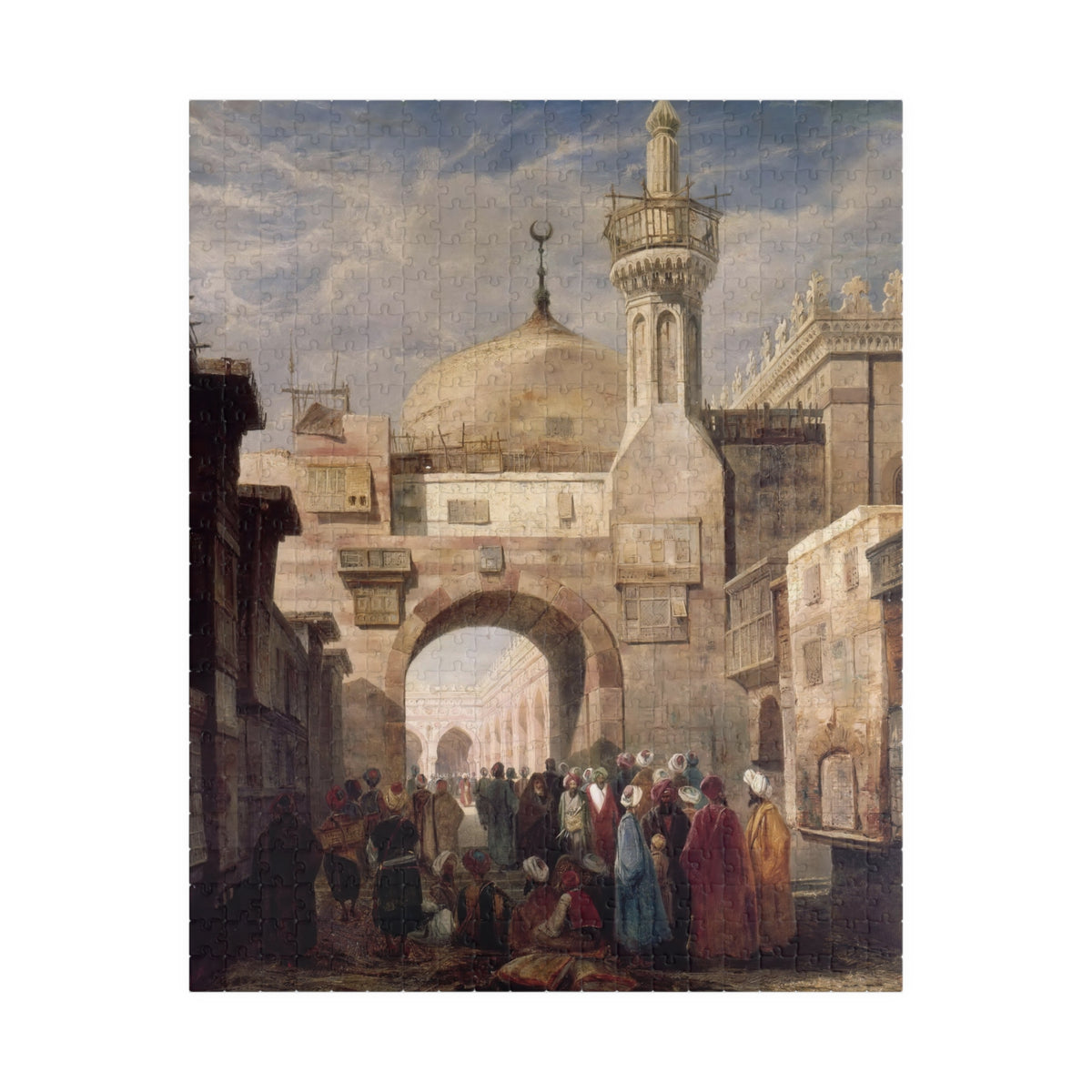 The al-Azhar Mosque, Cairo Puzzle | Adrien Dauzats - - 252 pcs (Vertical) - 