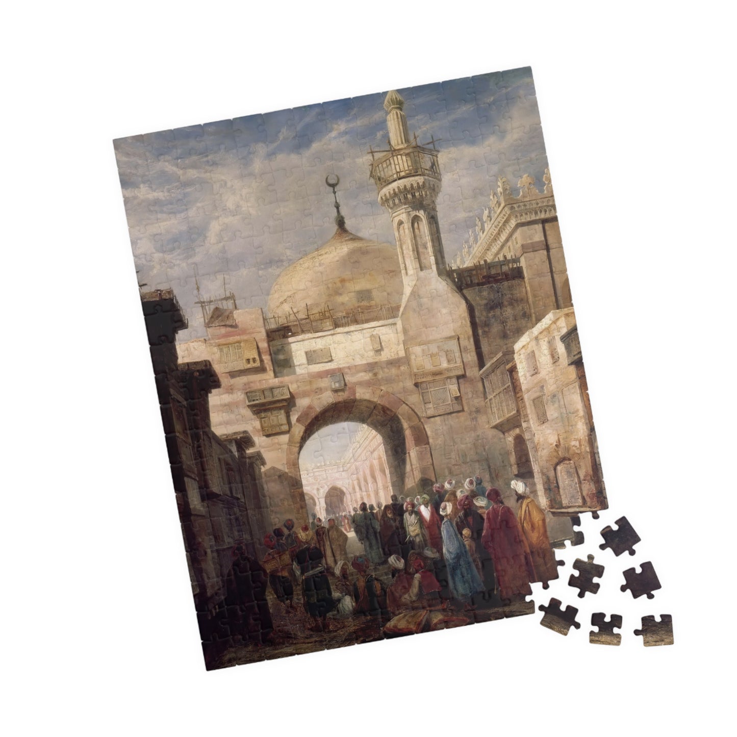 The al-Azhar Mosque, Cairo Puzzle | Adrien Dauzats - - 252 pcs (Vertical) - 