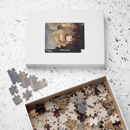 The al-Azhar Mosque, Cairo Puzzle | Adrien Dauzats - - 252 pcs (Vertical) - 