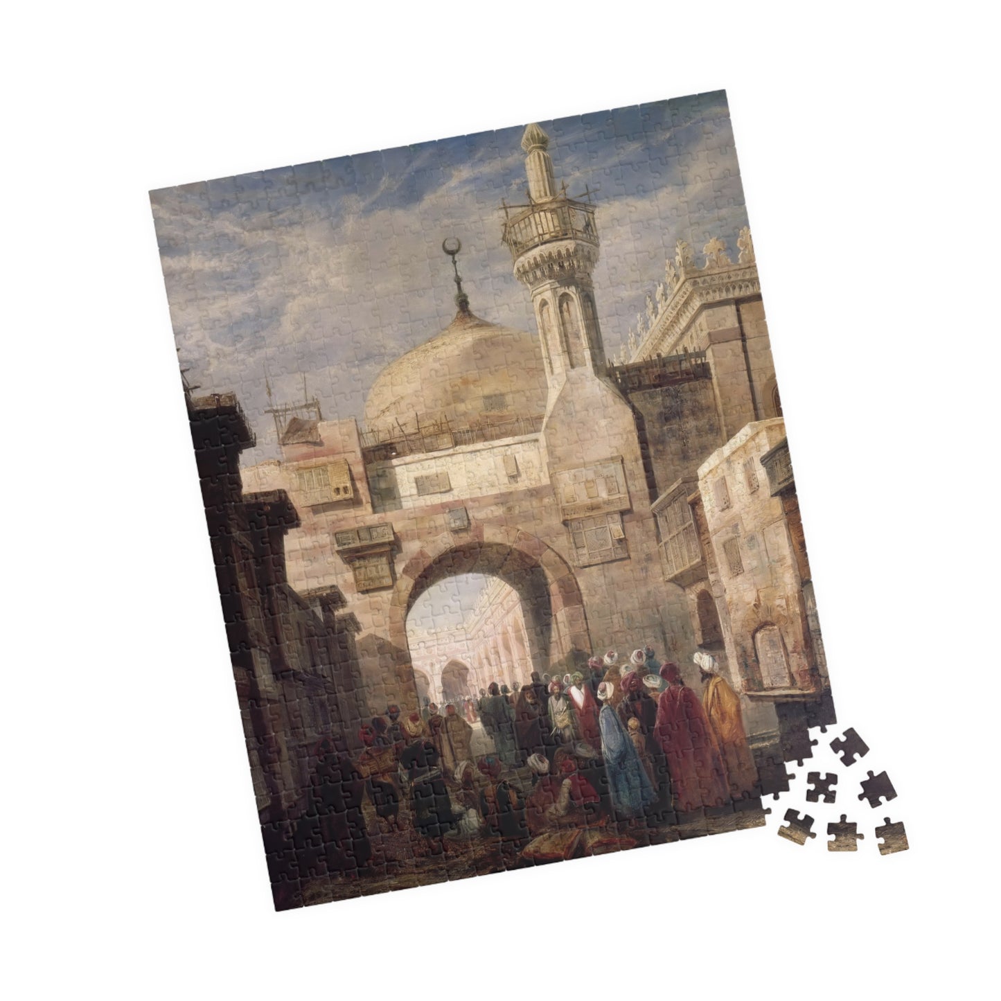 The al-Azhar Mosque, Cairo Puzzle | Adrien Dauzats - - 252 pcs (Vertical) - 