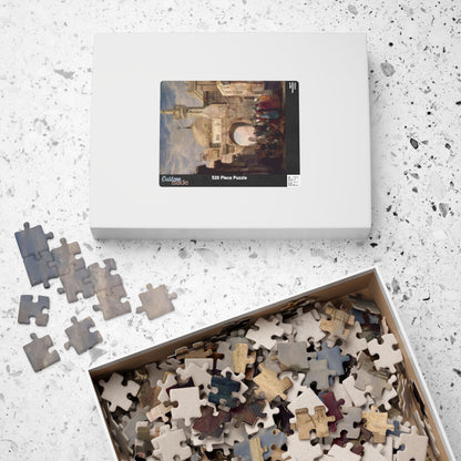 The al-Azhar Mosque, Cairo Puzzle | Adrien Dauzats - - 252 pcs (Vertical) - 