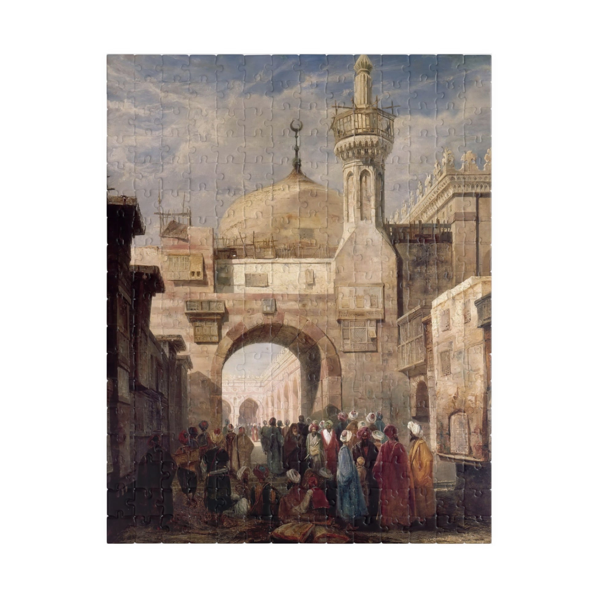 The al-Azhar Mosque, Cairo Puzzle | Adrien Dauzats - - 252 pcs (Vertical) - 
