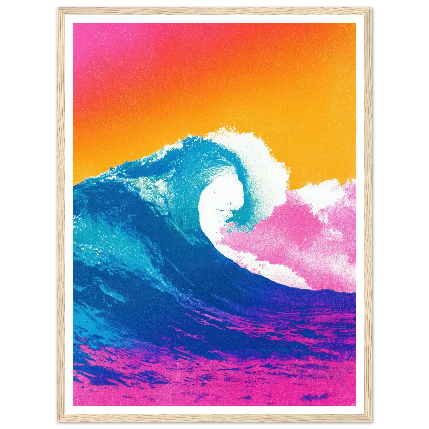 The Apex Wave - Framed Poster - 30x40 cm / 12x16″ - Black frame