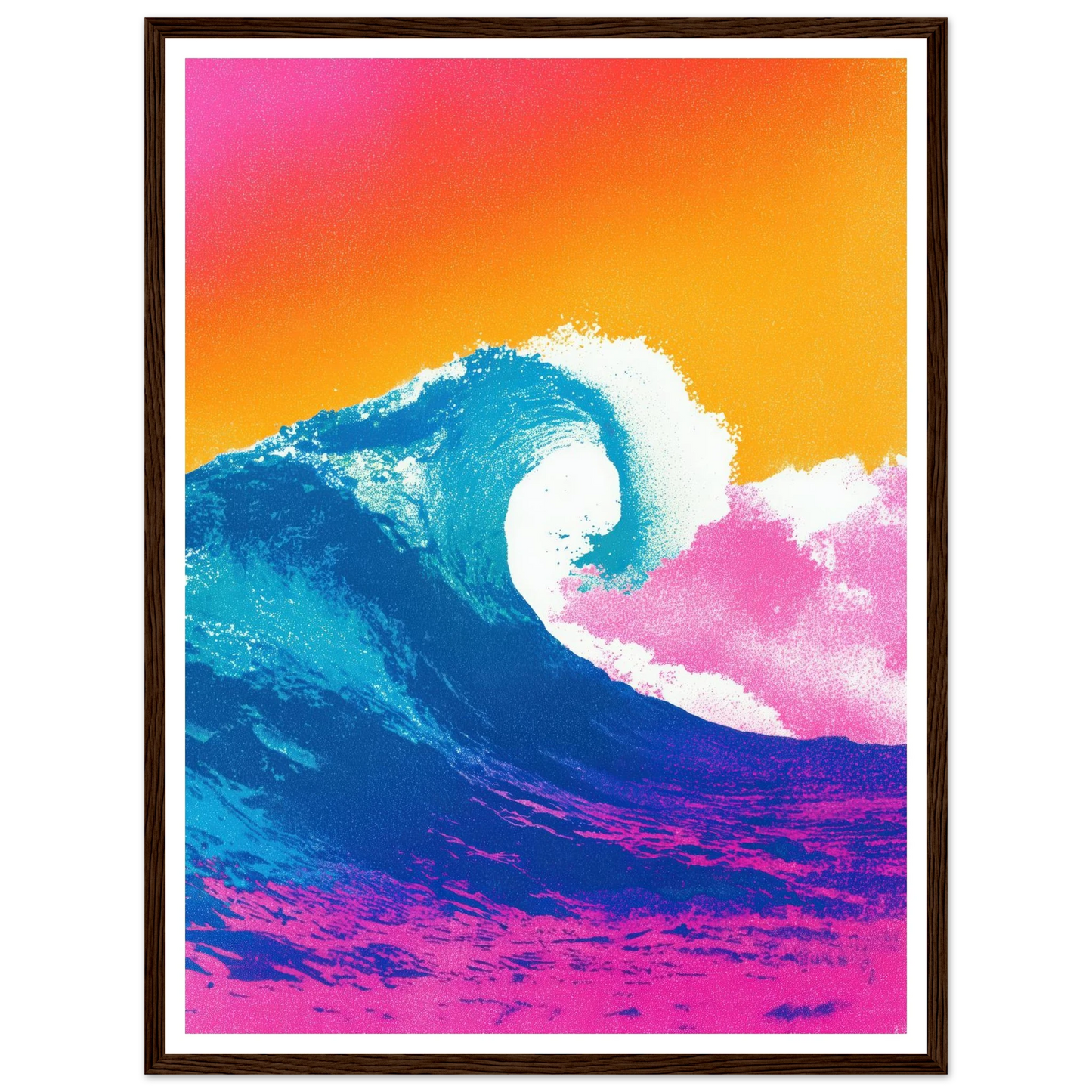 The Apex Wave - Framed Poster - 30x40 cm / 12x16″ - Black frame