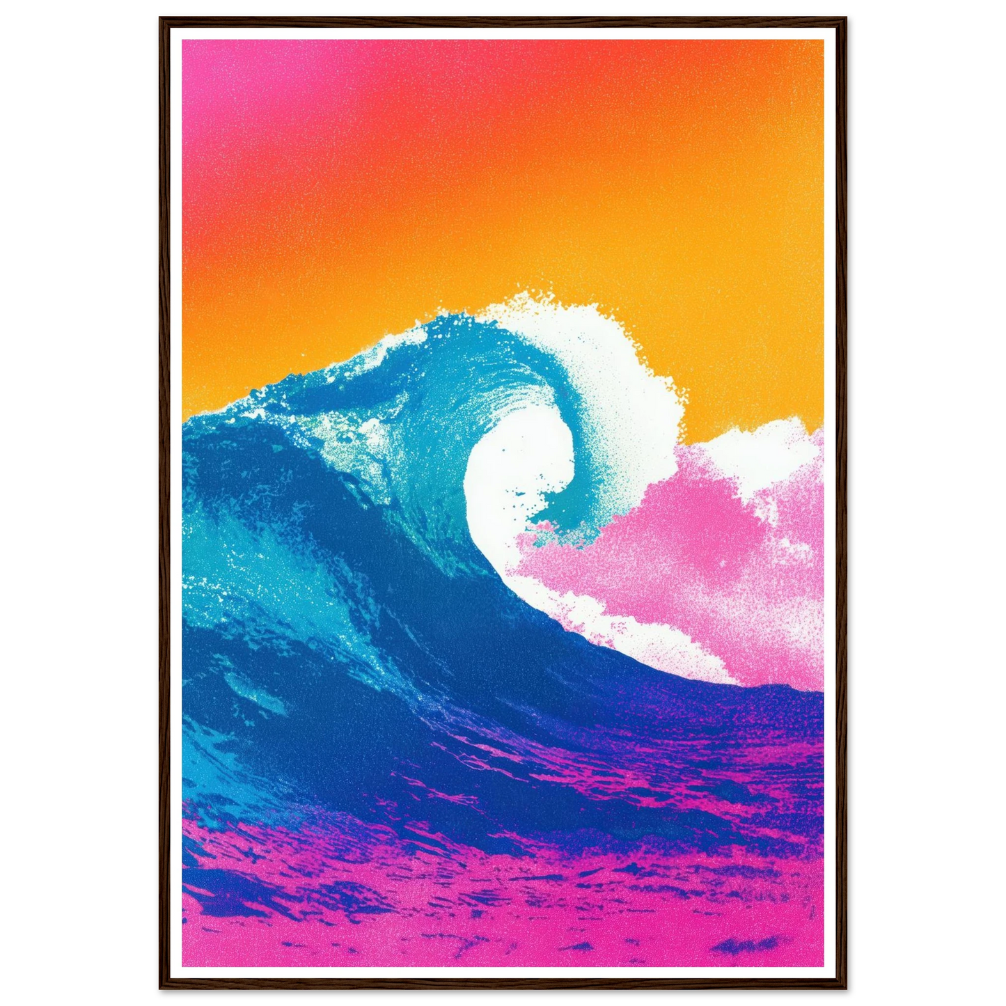 The Apex Wave - Framed Poster - 30x40 cm / 12x16″ - Black frame