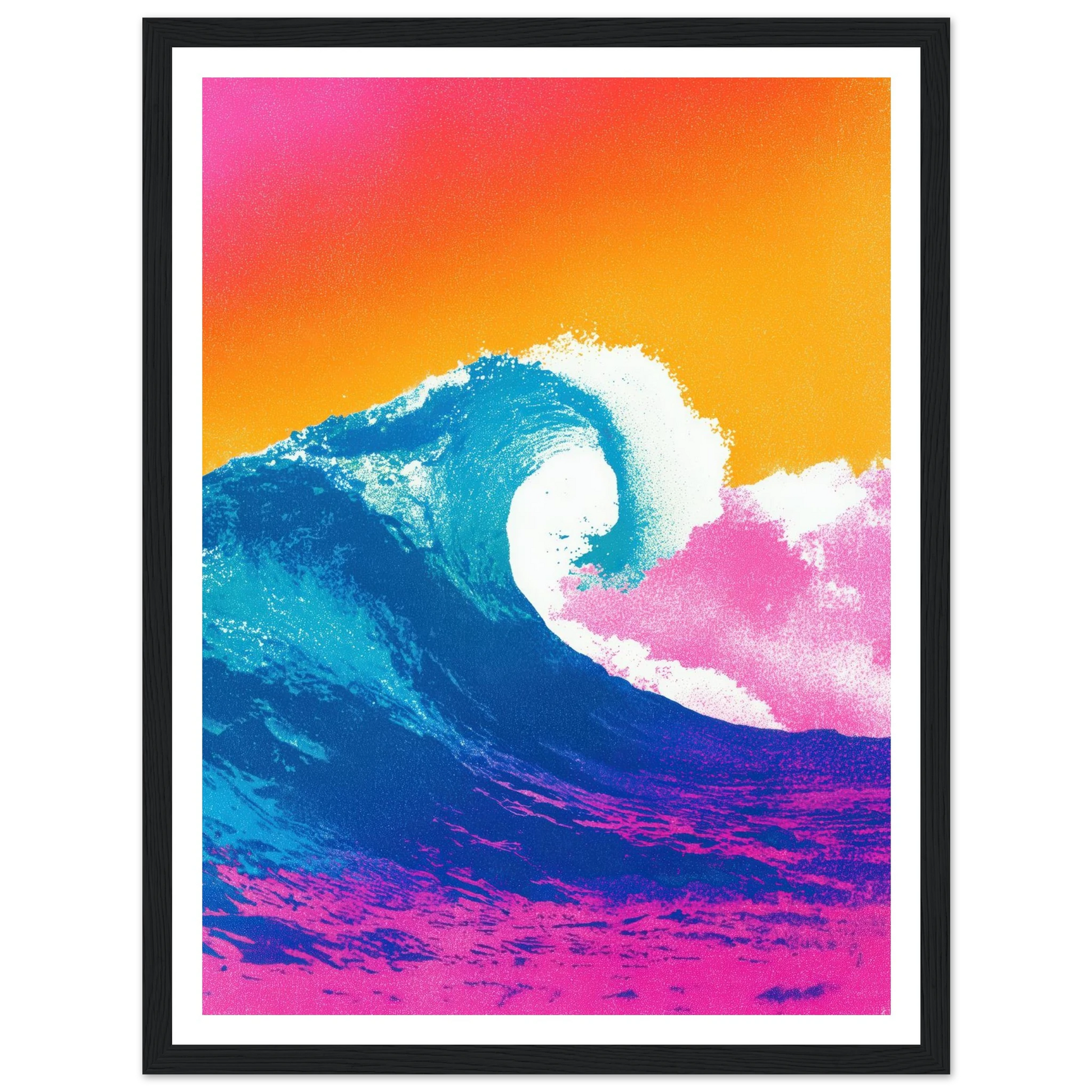 The Apex Wave - Framed Poster - 30x40 cm / 12x16″ - Black frame