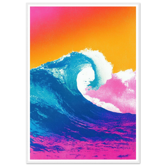 The Apex Wave - Framed Poster - 30x40 cm / 12x16″ - Black frame