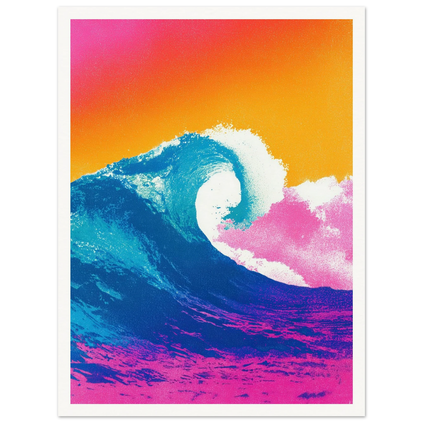 The Apex Wave - Framed Poster - 30x40 cm / 12x16″ - Black frame