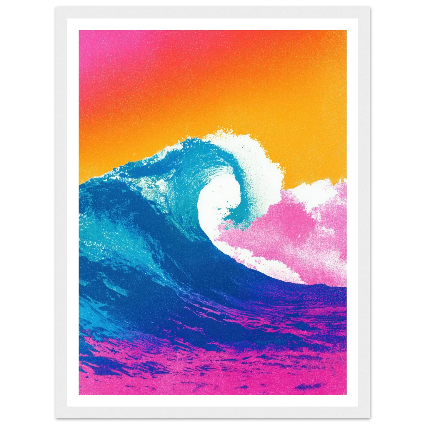 The Apex Wave - Framed Poster - 30x40 cm / 12x16″ - Black frame