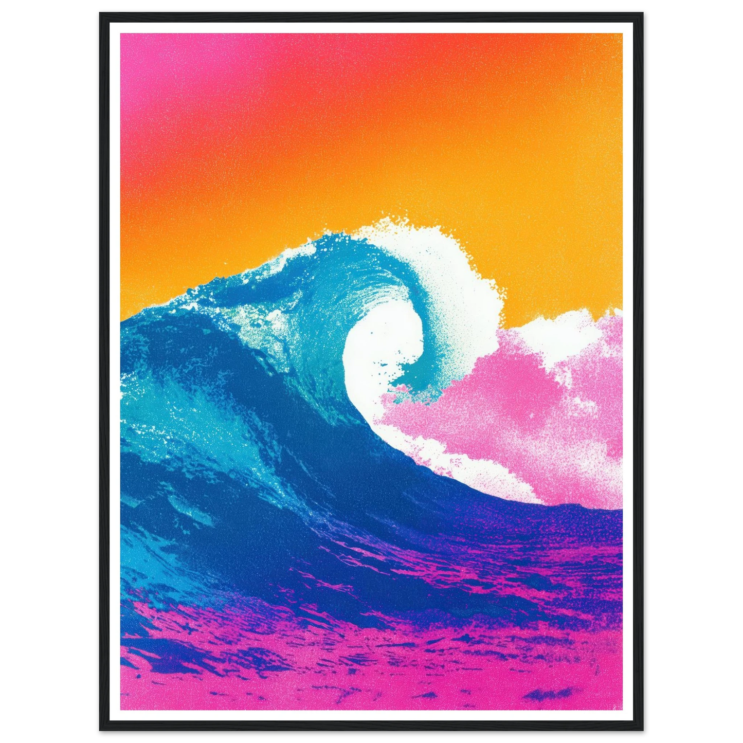 The Apex Wave - Framed Poster - 30x40 cm / 12x16″ - Black frame