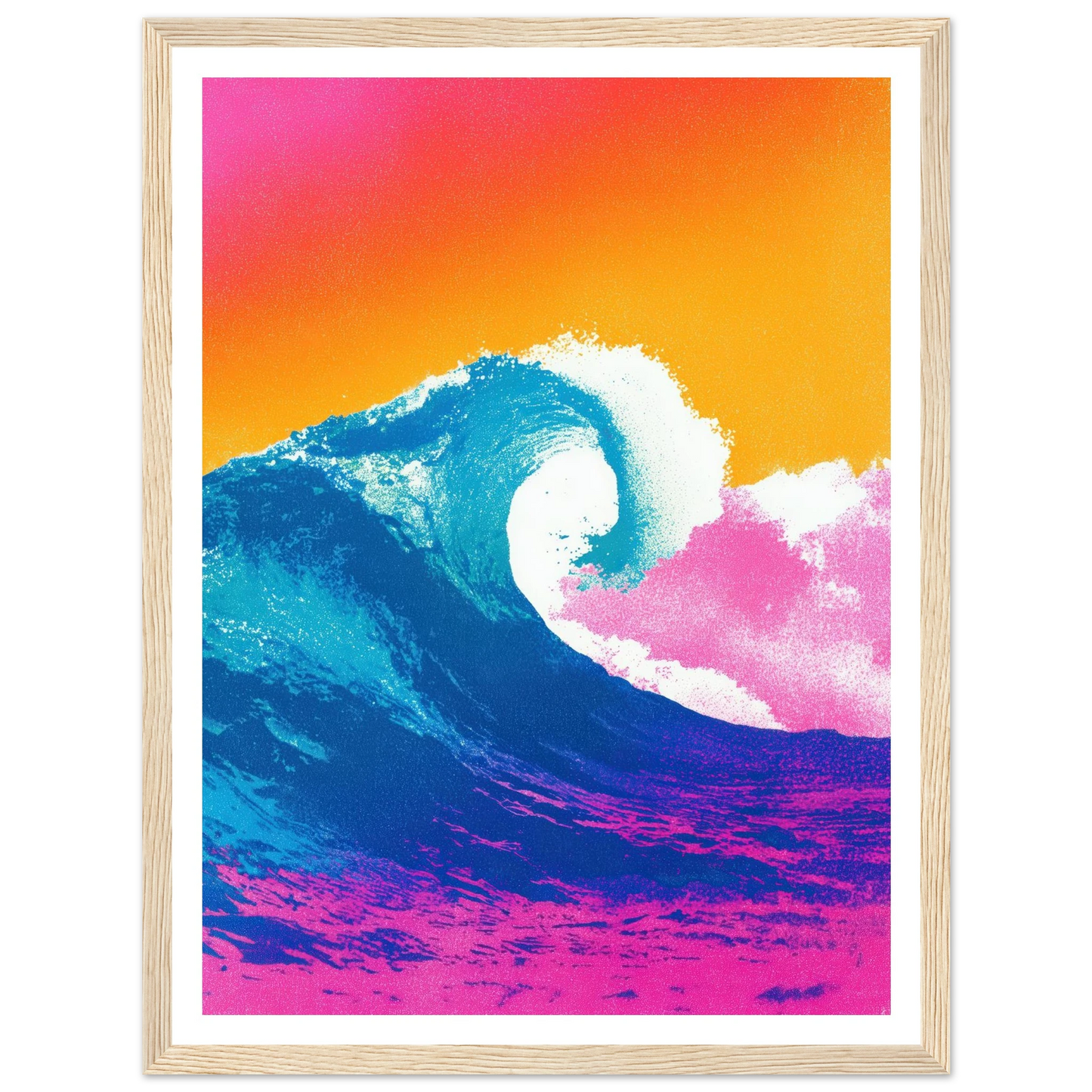The Apex Wave - Framed Poster - 30x40 cm / 12x16″ - Black frame
