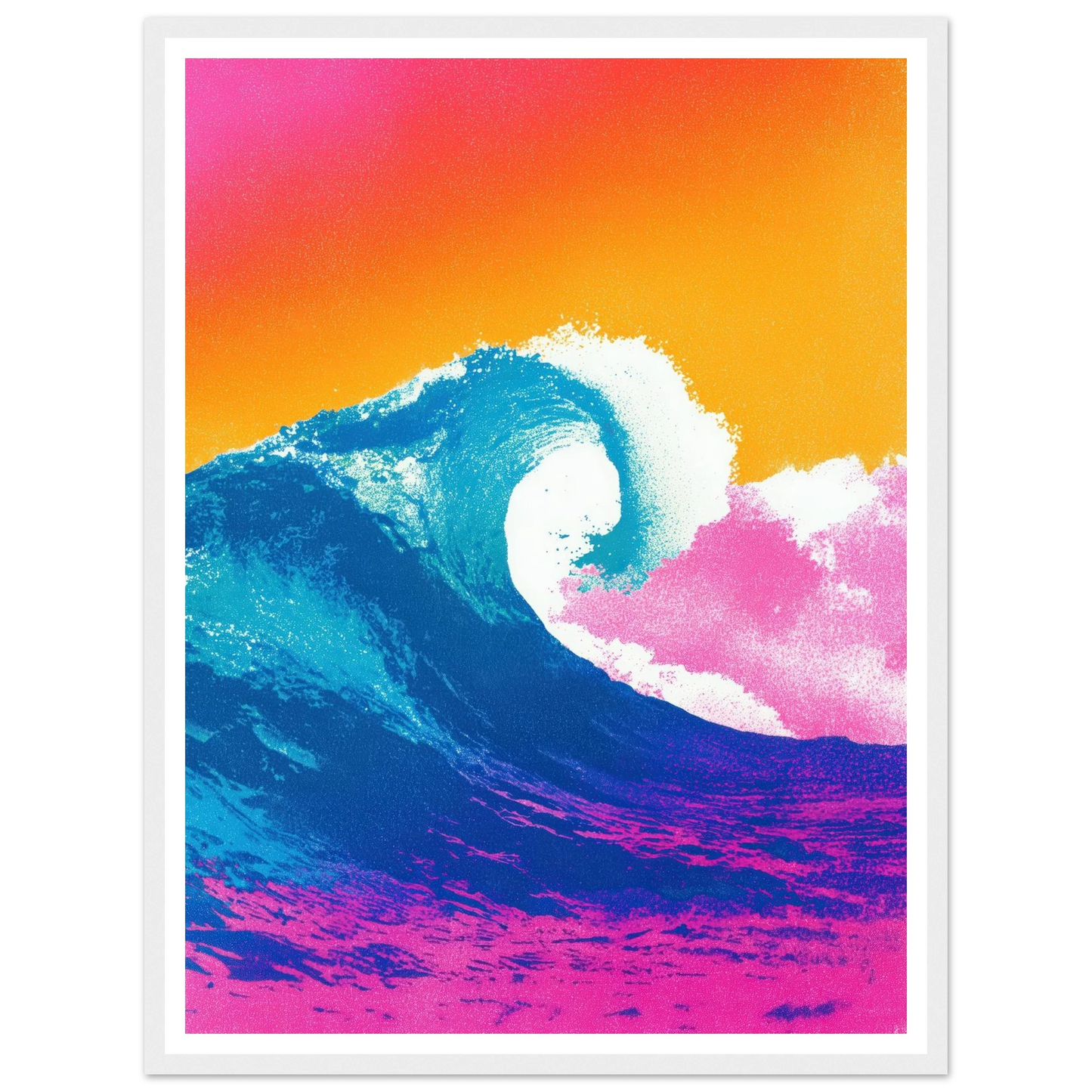The Apex Wave - Framed Poster - 30x40 cm / 12x16″ - Black frame