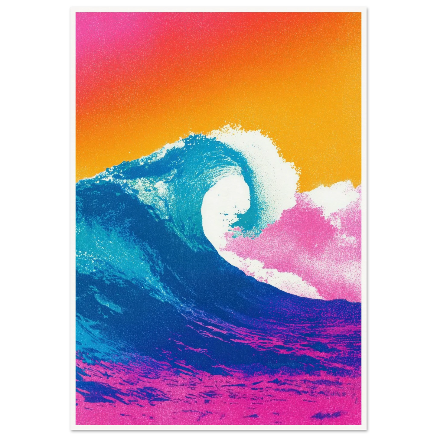 The Apex Wave - Framed Poster - 30x40 cm / 12x16″ - Black frame