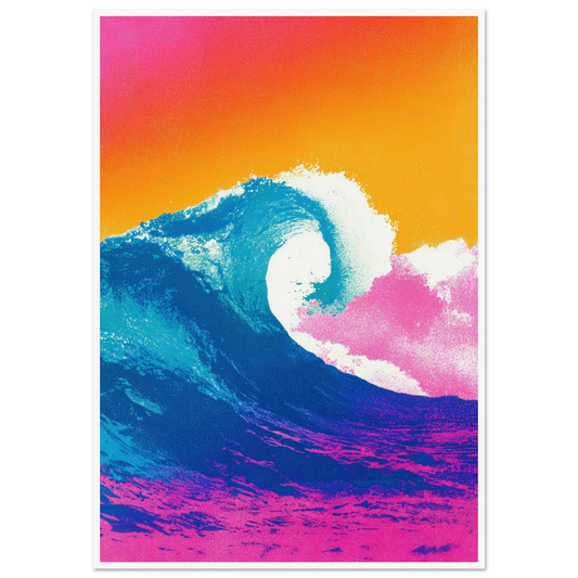 The Apex Wave - Framed Poster - 30x40 cm / 12x16″ - Black frame