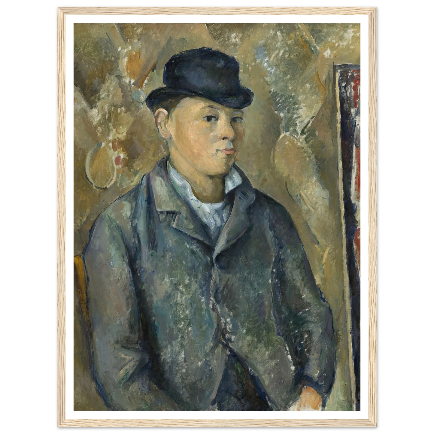 The Artist’s Son,Paul (1886-1887) Art Print | Paul Cezanne - Framed Poster - 30x40 cm / 12x16″ - Black frame