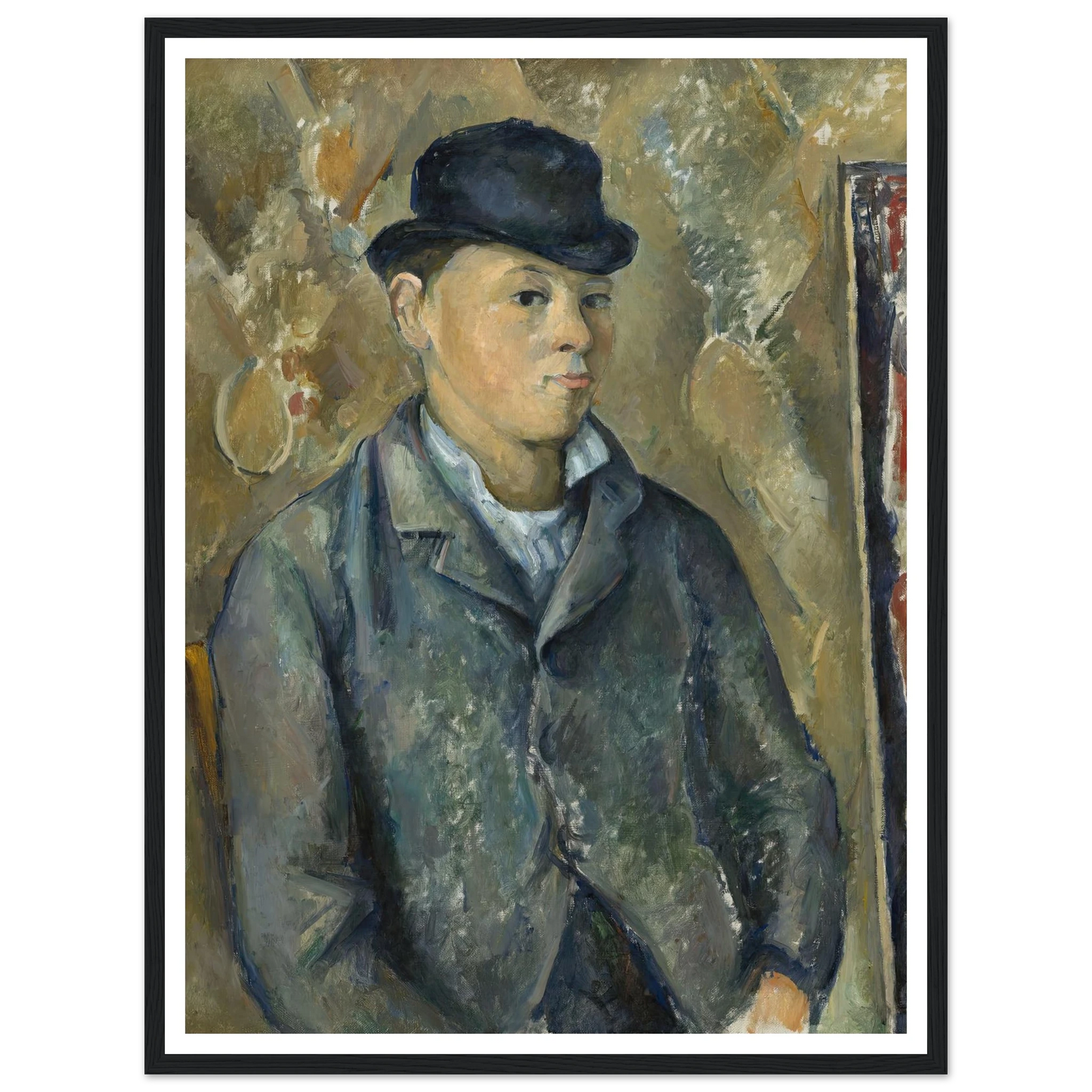 The Artist’s Son,Paul (1886-1887) Art Print | Paul Cezanne - Framed Poster - 30x40 cm / 12x16″ - Black frame
