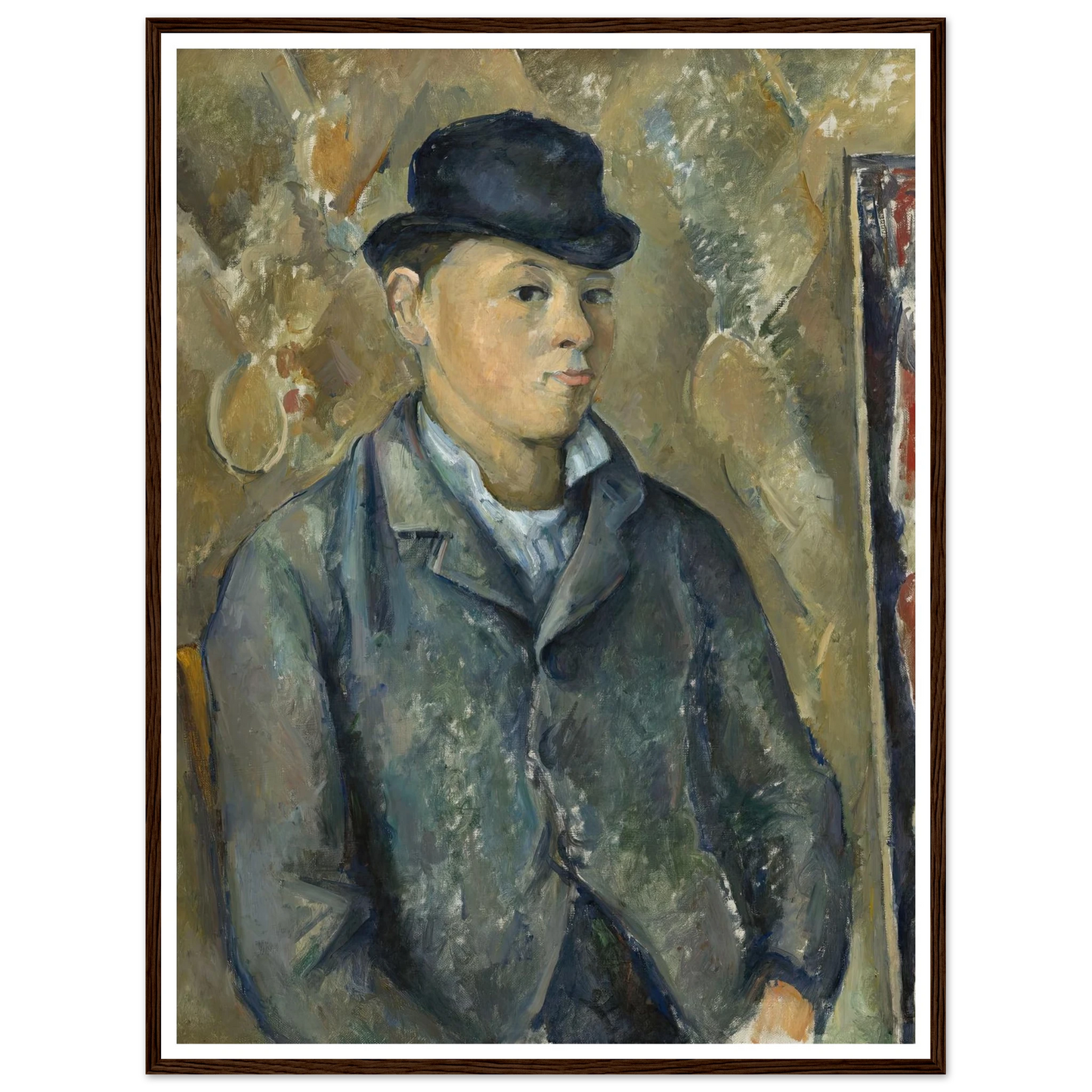 The Artist’s Son,Paul (1886-1887) Art Print | Paul Cezanne - Framed Poster - 30x40 cm / 12x16″ - Black frame