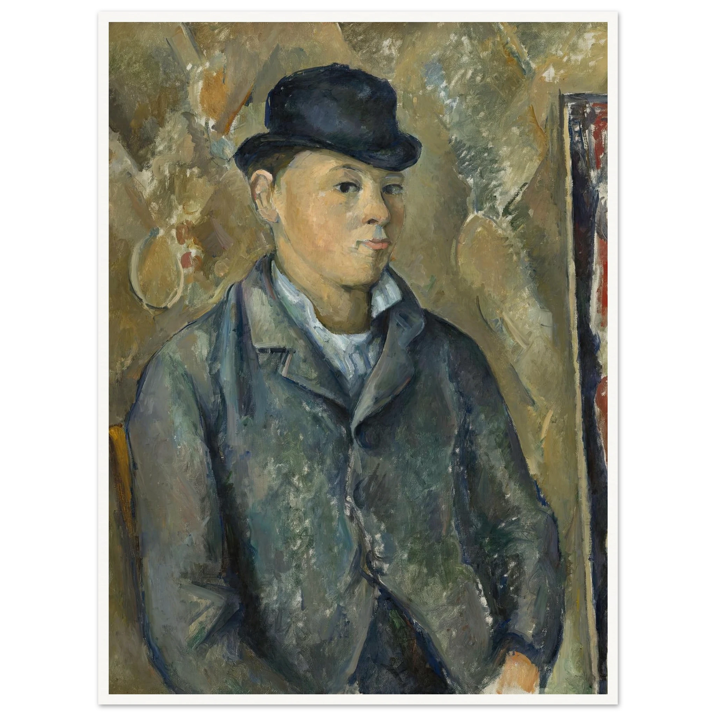 The Artist’s Son,Paul (1886-1887) Art Print | Paul Cezanne - Framed Poster - 30x40 cm / 12x16″ - Black frame