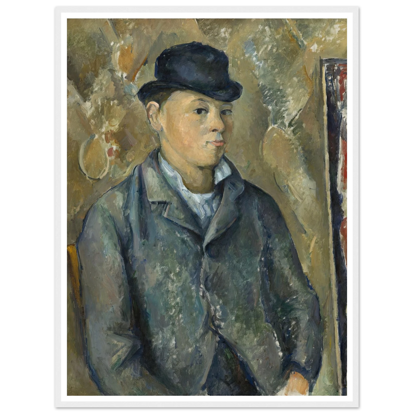 The Artist’s Son,Paul (1886-1887) Art Print | Paul Cezanne - Framed Poster - 30x40 cm / 12x16″ - Black frame