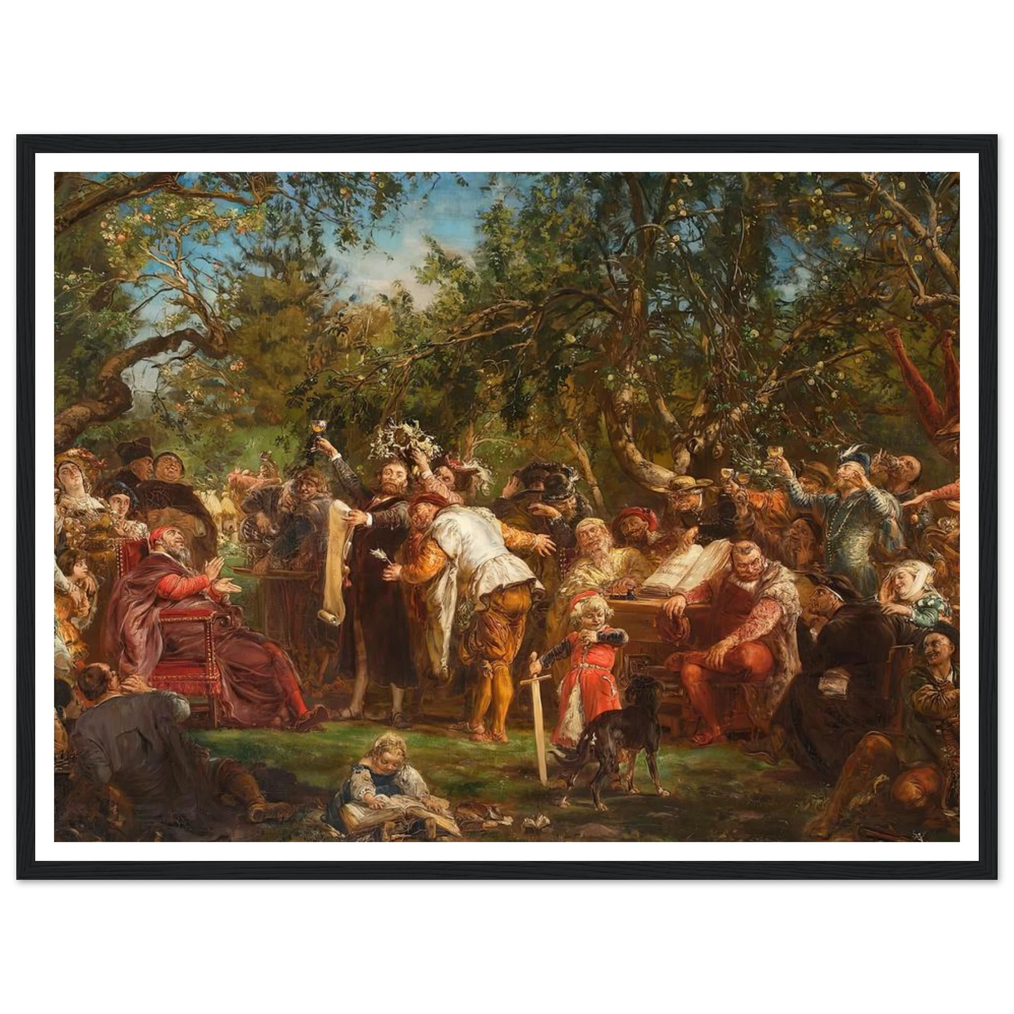 The Babin Republic (1881) Art Print | Jan Matejko - Framed Poster - 30x40 cm / 12x16″ - Black frame